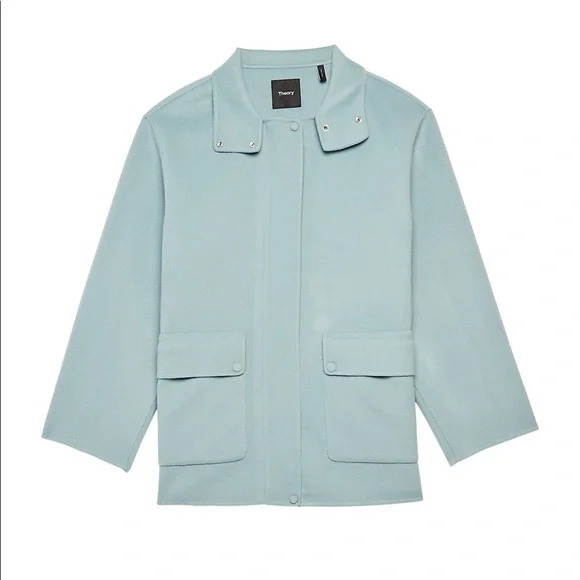 Theory Double Face Wool And Cashmere Utility Coat